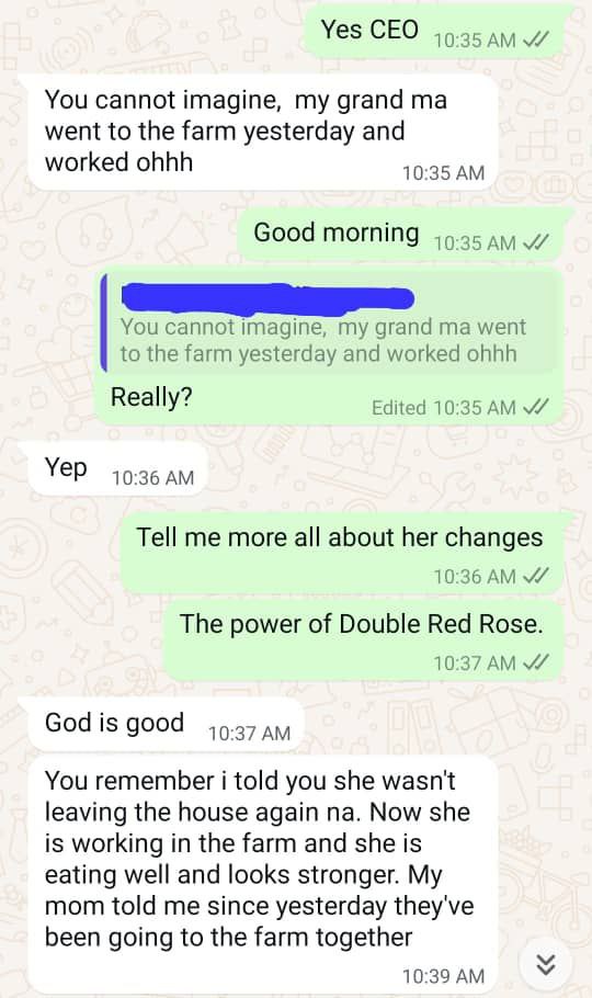 DOUBLE RED ROSE TESTIMONIALS (13) DOUBLE RED ROSE TESTIMONIALS 13