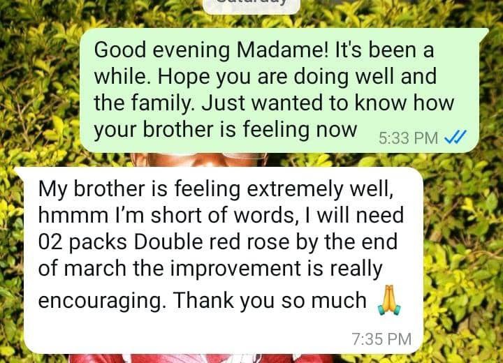 DOUBLE RED ROSE TESTIMONIALS (32) DOUBLE RED ROSE TESTIMONIALS 32